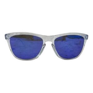 Oakley Frogskins Square Sunglasses - Polished Clear/Prizm Violet
